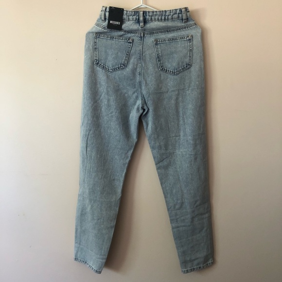 NWT Light Blue High Rise Distressed Mom Je… - Picture 2 of 4